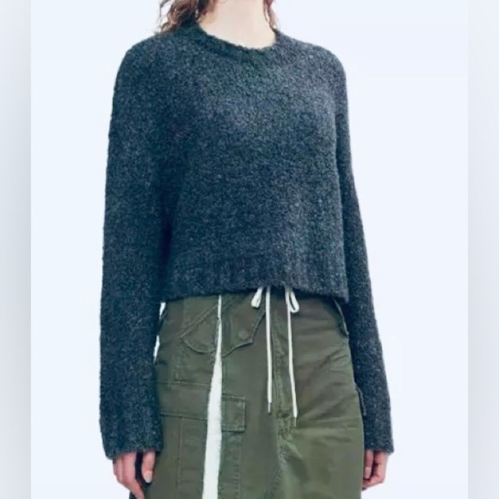 Vintage Phillip 100% Wool Women's Gray Sweater M